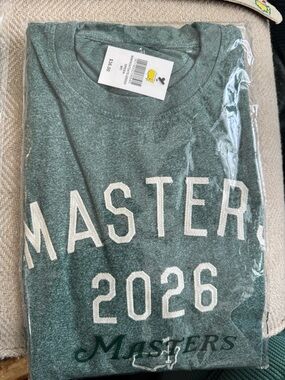 Masters Green Short Sleeve Tee with White Embroidered 'MASTERS 2026'
